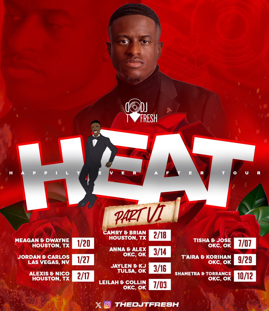 TheDJTFresh's tweet photo. ITS TOUR SZN 🙏🏾✈️
Thank God for another year of getting to Travel and do what I love! Prayers in Advance for Traveling Grace and Memories that last a lifetime!
#BookTFresh #DJTFresh #TourDJ #HEAT6 #DR7 #TourSZN https://t.co/7y93b1ZLlc