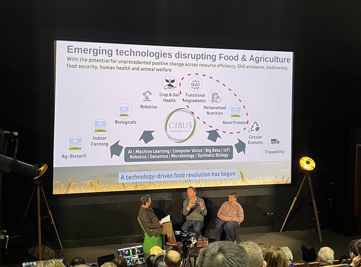Another illuminating session today at #EASustain on the future of food, covering vertical farming, alternative proteins and other innovation with @DrTracyLawson of @EPIC_Essex,  @Uni_of_Essex and Alastair Cooper of Cibus Capital.