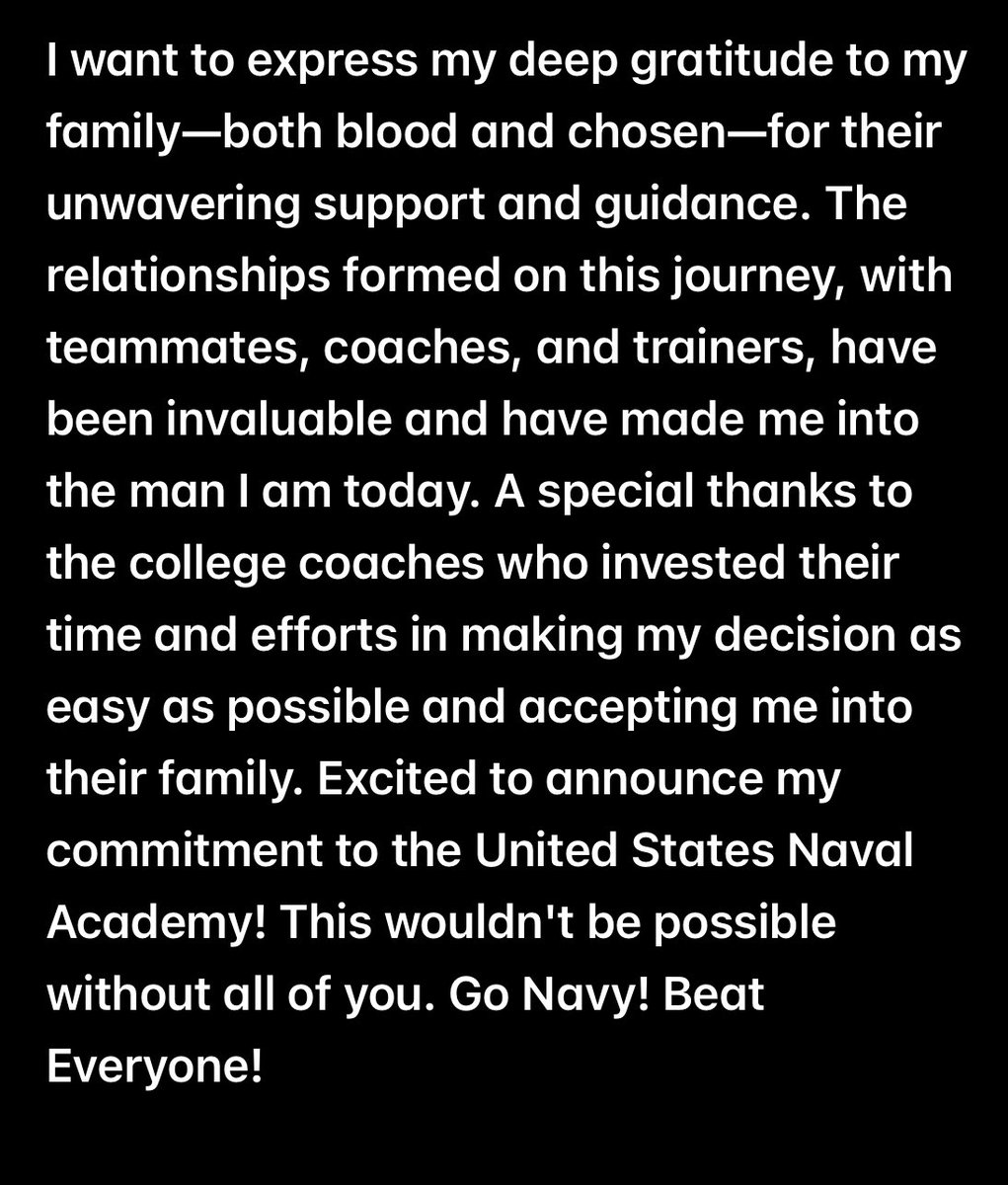 Committed! @_CoachNew @NavyCoachYo @Drew_Cronic @CoachJ_Williams @DannyPayneNavy @JMacDonald_Navy @Coach_LeDonne @Mike_Mack58 @M__Wilk @PR_RamsFootball @TheBallCoachAD @Coach_Bez @AustinSchaffer2