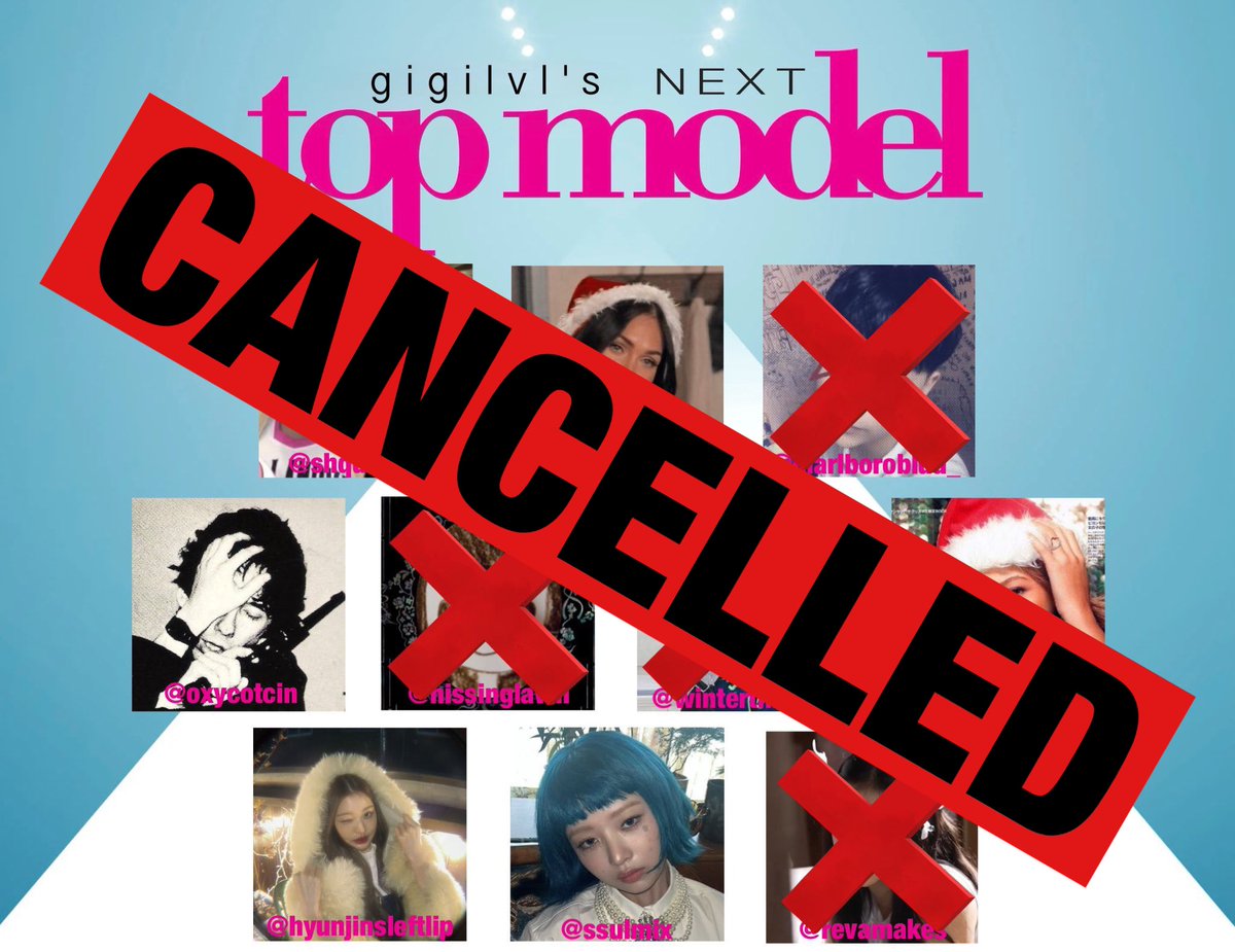 gigilvl's tweet photo. I regret to inform you all that due to unforeseen circumstances, gigilvl's Next Top Model has been cancelled. I appreciate the incredible efforts and memorable moments from all the participating models. Thank you for your understanding. #NextTopModelS1 https://t.co/BIW3kyCZ1b