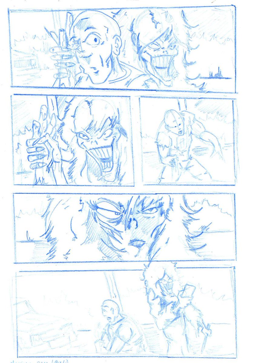TRIBESTUDIOS's tweet image. Check out the pencils for an upcoming page of The Missing Half, art by Scott Shehi