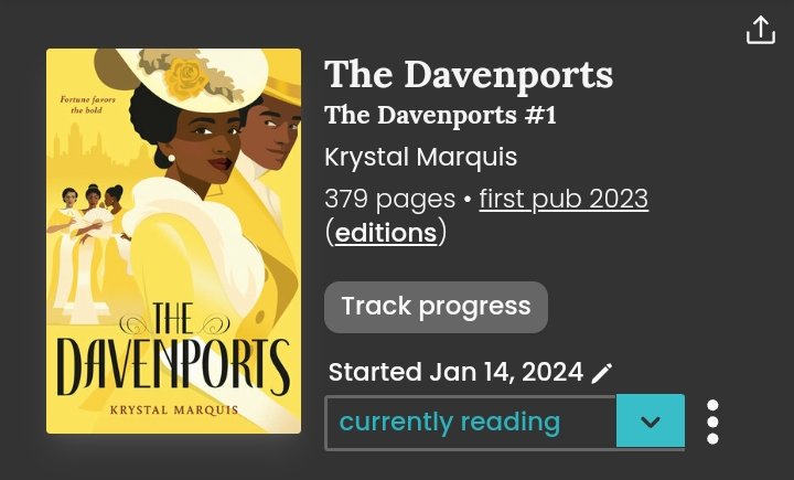 Starting The Davenports as I'm part of the book tour hosted by <a href="/HearOurVoicesBT/">Hear Our Voices</a>. Thank you 💛

I've heard really nice things, so I'm excited for this one.