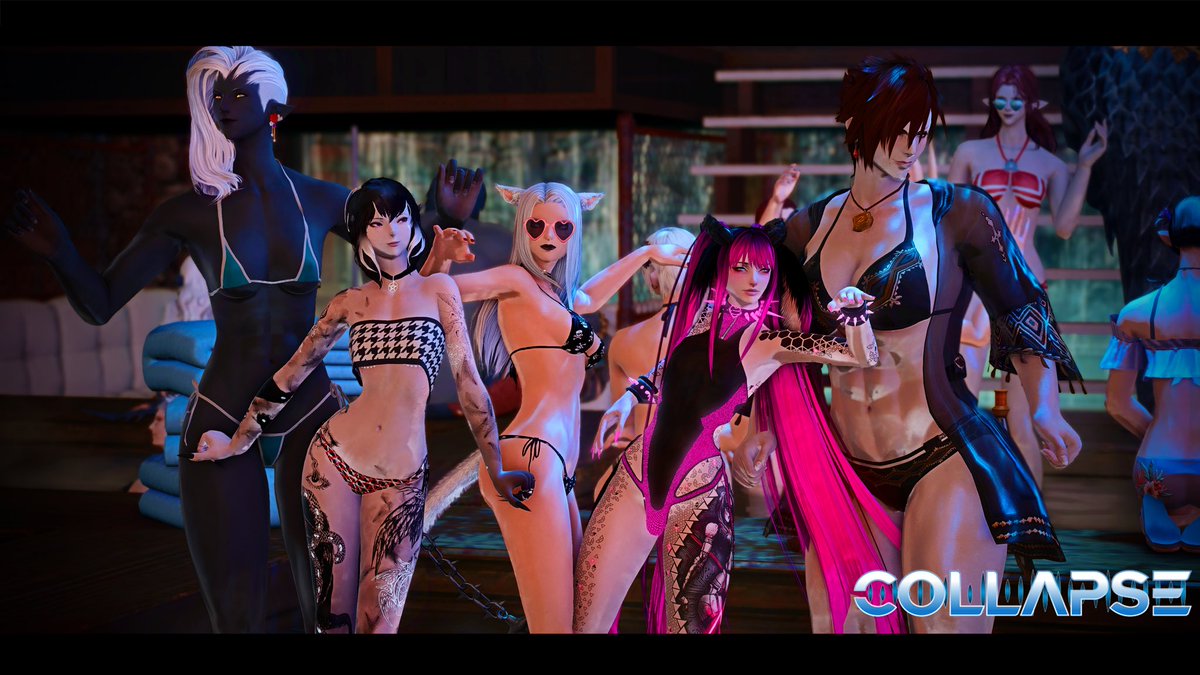 lologenxiv's tweet photo. It was swimsuit night at collapse last night!
Saturdays, 10pm EST
Famfrit, Goblet, Ward 29, Plot 13
#GPOSERS #ffxiv #finalfantasy14 #finalfantasyxiv #ffxivonline #ff14 #ffxivscreenshot #ffxivcommunity #ffxivgpose #famfrit #primaldatacenter https://t.co/EOQzD30bgi