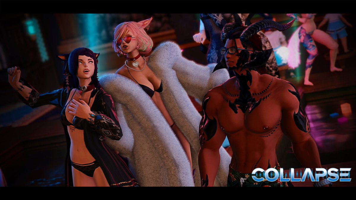 lologenxiv's tweet photo. It was swimsuit night at collapse last night!
Saturdays, 10pm EST
Famfrit, Goblet, Ward 29, Plot 13
#GPOSERS #ffxiv #finalfantasy14 #finalfantasyxiv #ffxivonline #ff14 #ffxivscreenshot #ffxivcommunity #ffxivgpose #famfrit #primaldatacenter https://t.co/EOQzD30bgi