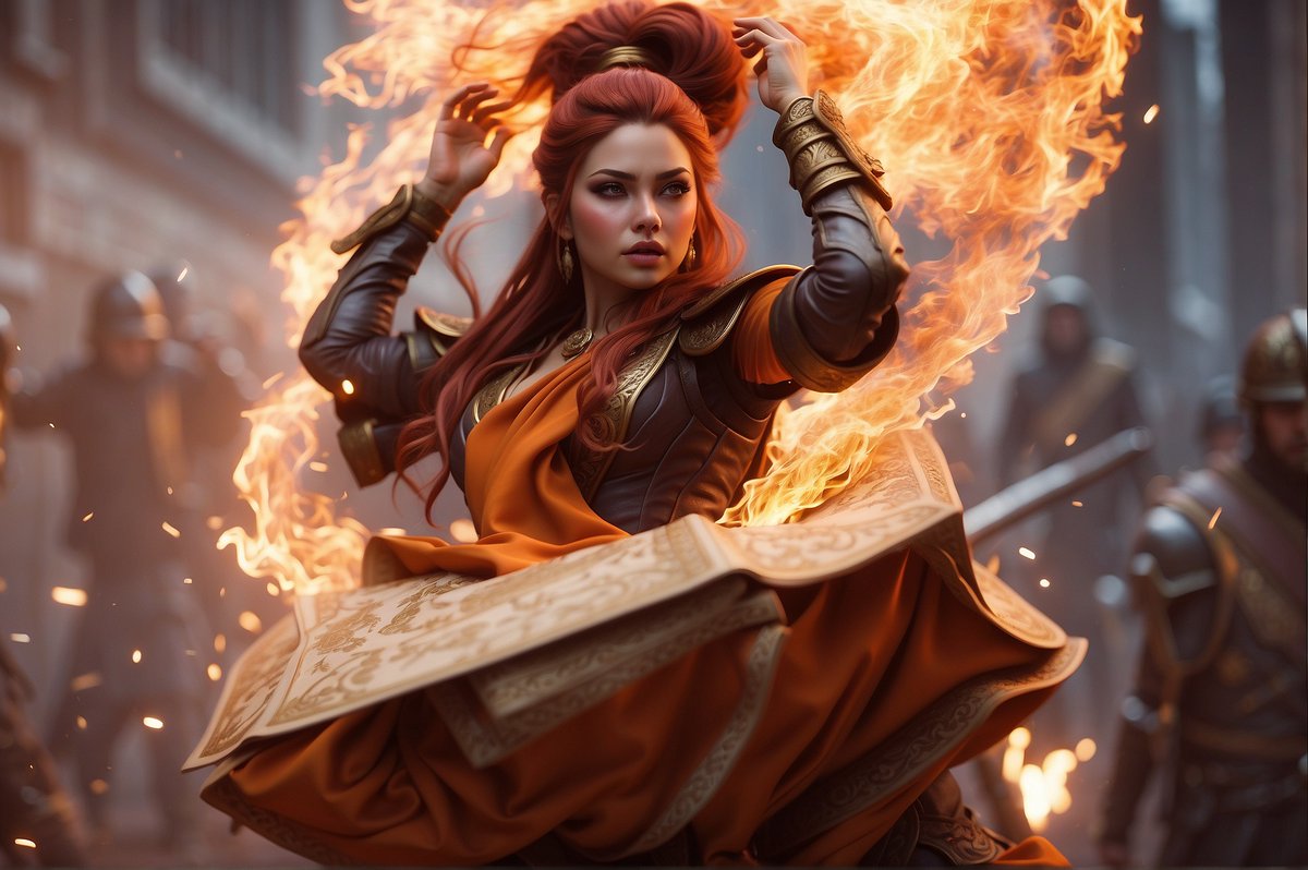 _ChristinePinto's tweet photo. January AI Challenge by
@creacas_ai
Day 15: "Characters" - #Chandra the Acolyte of Flame
Inspired from my favorite game @wizards_magicDE @leonardoai
#januaryaichallenge #aiart #aiartcommunity #FantasyCardGame #MTG https://t.co/ox0aMPowYx