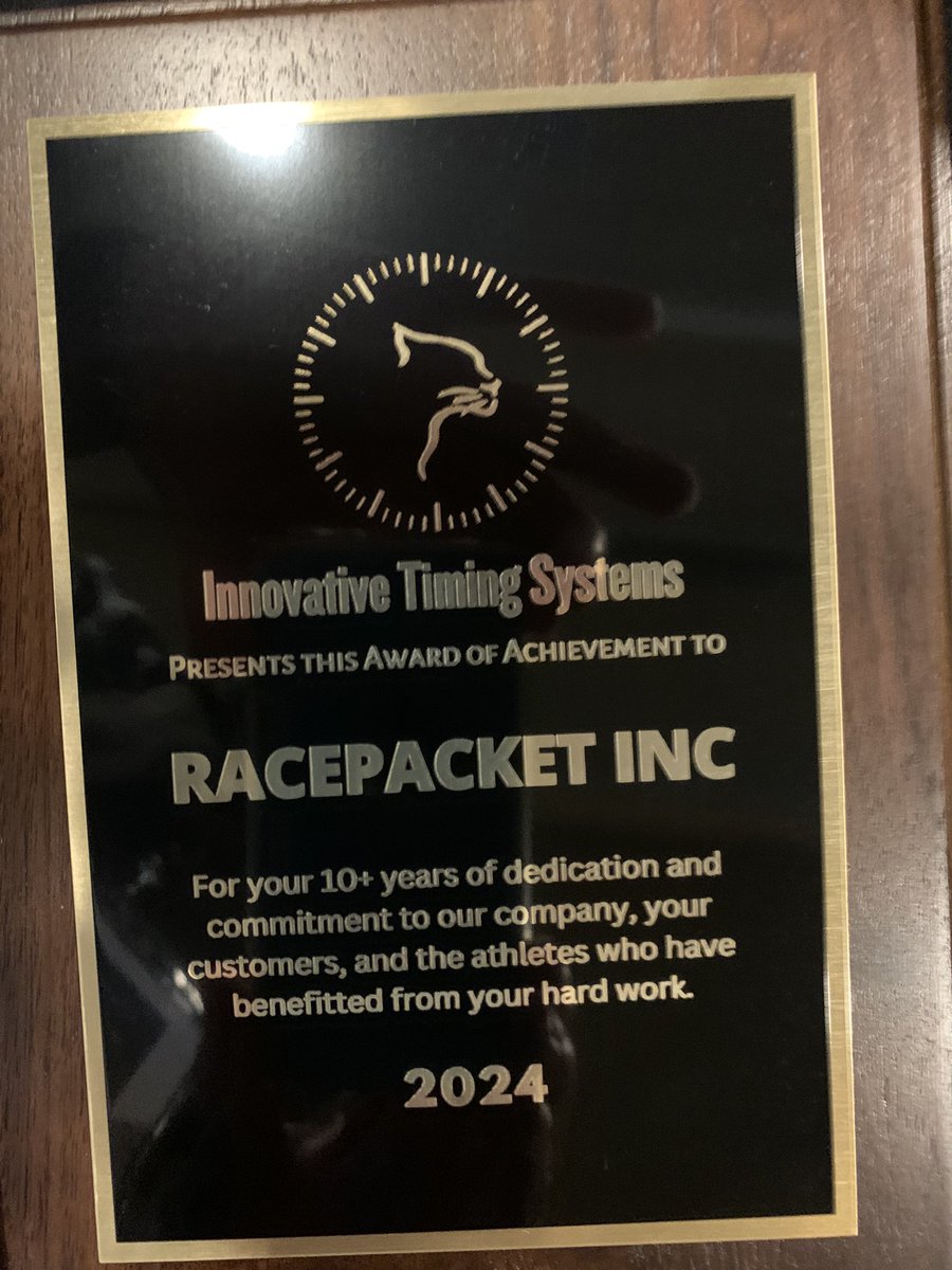 RacePacket's tweet image. Today Racepacket received a nice recognition from Innovative Timing Systems.