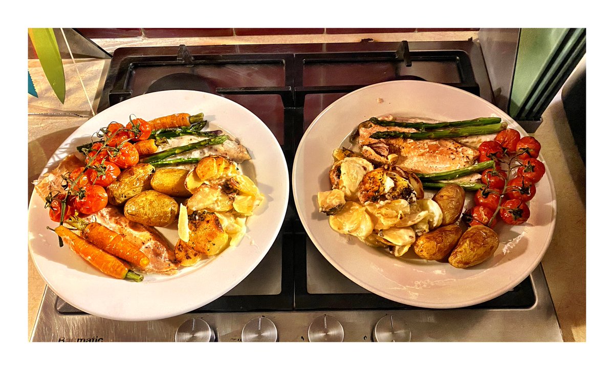 chrisjgore's tweet photo. dinner… #yummy #seabass #rainbowtrout @jean.begley 🤤🥰 https://t.co/oxPKciTFr7