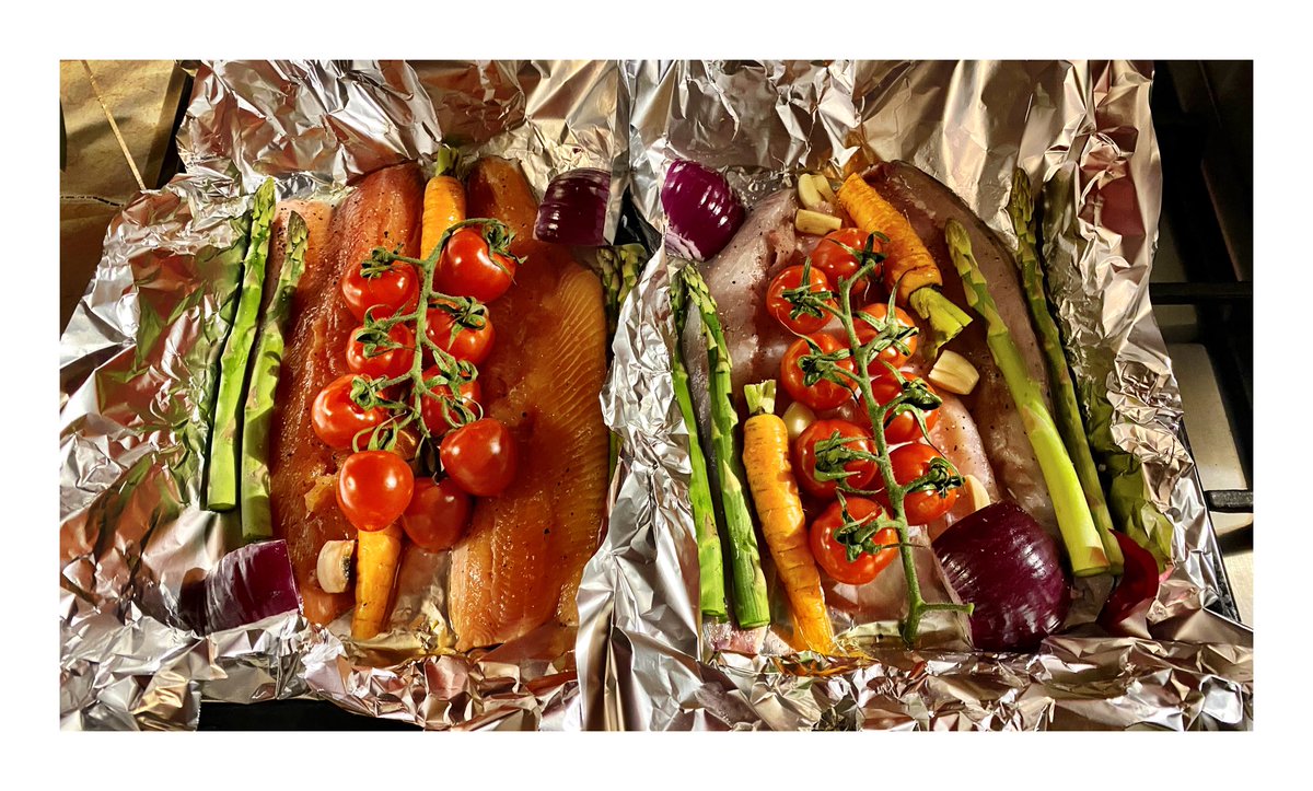 chrisjgore's tweet photo. dinner… #yummy #seabass #rainbowtrout @jean.begley 🤤🥰 https://t.co/oxPKciTFr7