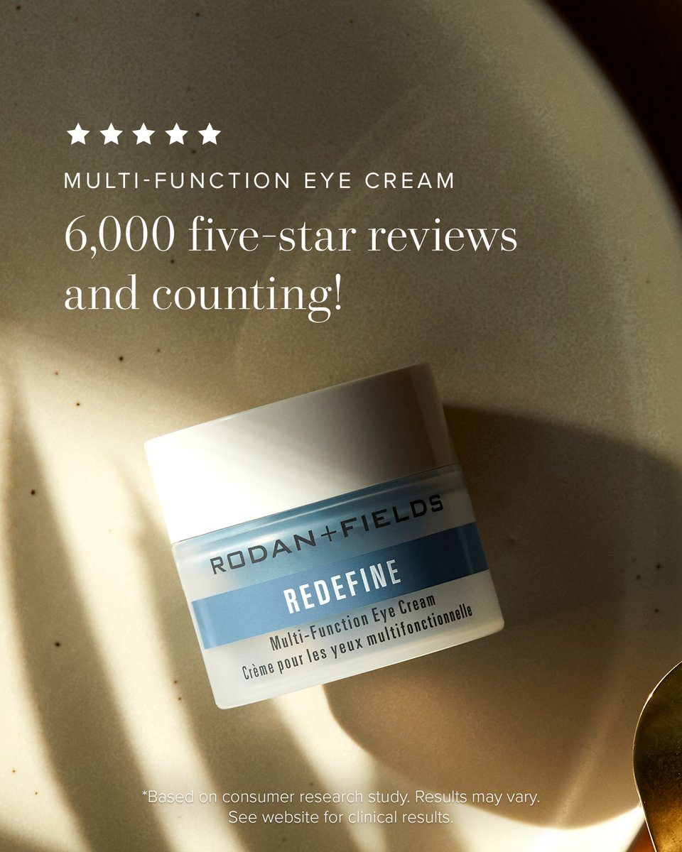 RodanFieldsHQ's tweet image. Have you tried our intensive #antiaging #eyecream?! For a limited time, buy any skincare Regimen + get a #MultiFunctionEyeCream for FREE!

Offer valid 1/5 - 1/31. See Terms + Conditions: bit.ly/3OXVUGL 

Shop now: bit.ly/3tRT2oC