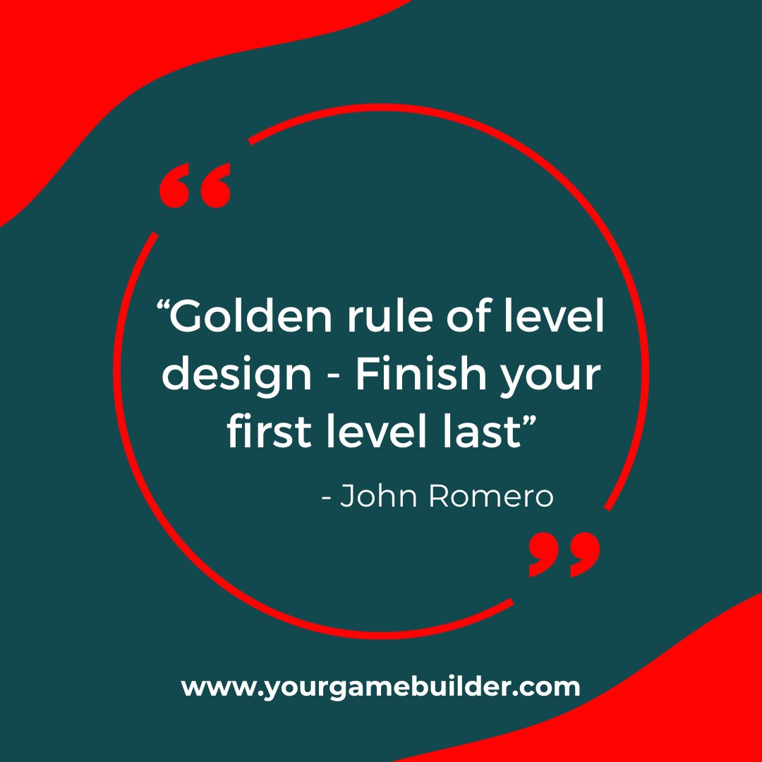 ubuthlimited's tweet photo. "Golden rule of level design - Finish your first level last. "- John Romero  
#GameOnCreators #PixelPerfectWorlds #LevelUpDesign https://t.co/k8VRzODk32