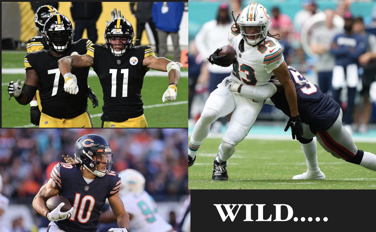 MLFootball's tweet photo. THE CURSE: Wherever Chase Claypool goes his team losses  

#Dolphins before trade for him: 6-2
Miami after trade: 5-5

#Bears before trade: 3-5
Chicago after trade: 0-9

#Steelers before trade: 2-6
Pittsburgh after the trade: 7-2

😳😳😳

(Via @FarabaughFB @NFLTrenchBattle) https://t.co/G8CeFY3bvi
