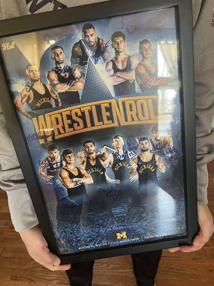 💯 Justin McMillen 💯 (@justinmcmillen9) on Twitter photo Great job today <a href="/umichwrestling/">Michigan Wrestling</a> and our main man <a href="/LucasDavison/">Lucas Davison</a> !!! The autograph session was terrific. Already framed and ready to hit the wall! Go Blue! Great job today <a href="/umichwrestling/">Michigan Wrestling</a> and our main man <a href="/LucasDavison/">Lucas Davison</a> !!! The autograph session was terrific. Already framed and ready to hit the wall! Go Blue!