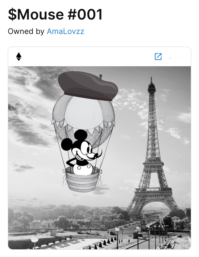 Every 15 days we will upload 6 unique pieces out of 196 in the collection on OpenSea. If you share this tweet and follow us you will beable to join the World of $Mouse community (WMouse).
opensea.io/collection/the…