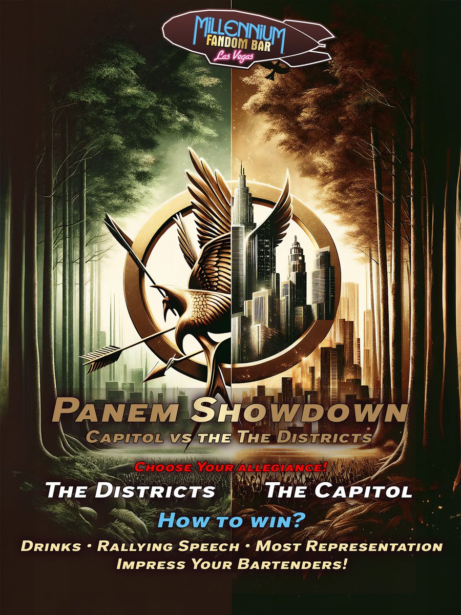 AlexPusineri's tweet photo. "Remember... all I'm offering is the fandom. Nothing more." 😁😎  

The first HUNGER GAMES GALA COSPLAY PARTY &amp; CONTEST at the Millennium FANDOM BAR - Las Vegas (@FandomBarLV) was outstanding &amp; Fun! 🤩  

'Cosplay or not, Let's Fandom!'  
https://t.co/5VDCYnjE3B https://t.co/pYe9SaqRAM