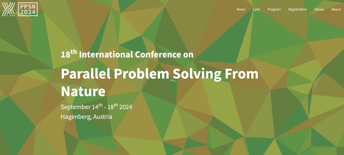 bartzbeielstein's tweet photo. PPSN CALL FOR PPSN 2024 TUTORIALS https://t.co/5d2oJ5U5kD via @bartzbeielstein https://t.co/DApuHlfE0x
