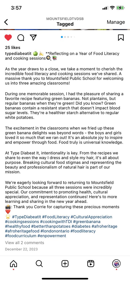 mountsfieldps's tweet image. Afro-Heritage Food Literacy Program @Mountsfield #3classes #innovative #plantbased #empowering #culturallyconsciousawareness #TypeDiabeatIt