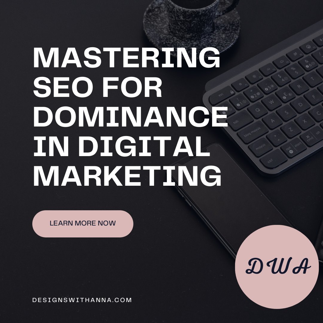 🚀 Unleash the power of SEO mastery with my latest guide! Elevate your digital presence through expert insights on keyword strategy, content creation, and more. Ready to lead the digital landscape? Explore now! #SEOMastery #DigitalDominance

designswithanna.com/seo-mastery-fo…