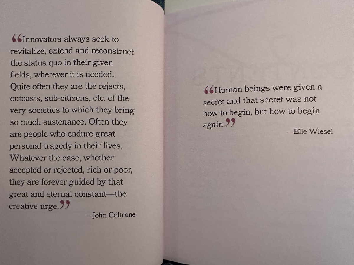 Inspiring words from the opening pages of Ross Ellenhorn’s inspiring PURPLE CRAYONS: THE ART OF DRAWING A LIFE libraryjournal.com/review/purple-…