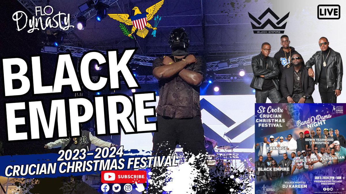 flo_dynasty's tweet photo. ‼️NEW VIDEO ALERT‼️💃🏿 Black Empire Blackest Crucian Christmas Festival St. Croix STX 2023-2024 #usvi #festival #carnival #Blackest #BlackEmpire #VIMusic @USVItourism @usvirginislands 
https://t.co/Lr3Zwfvwav https://t.co/LobHJGCgc2