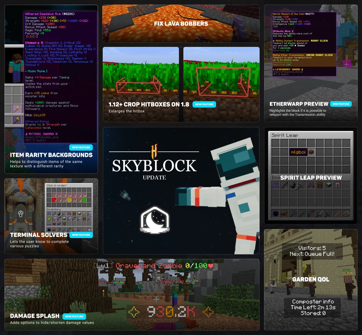We're actively working on making Lunar great again for all Skyblock players! 🎉 In addition to NEU and SBA, our latest update includes a new Hypixel Skyblock mod with tons of features that are long overdue. 🚀 Check out the mod and let us know what we should add next! 👀