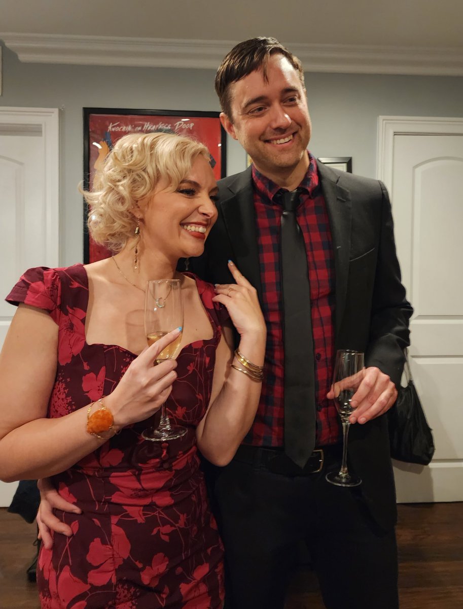 Emma &amp; I got engaged this weekend. The unplanned matchy outfits are just another example of our powerful mind meld