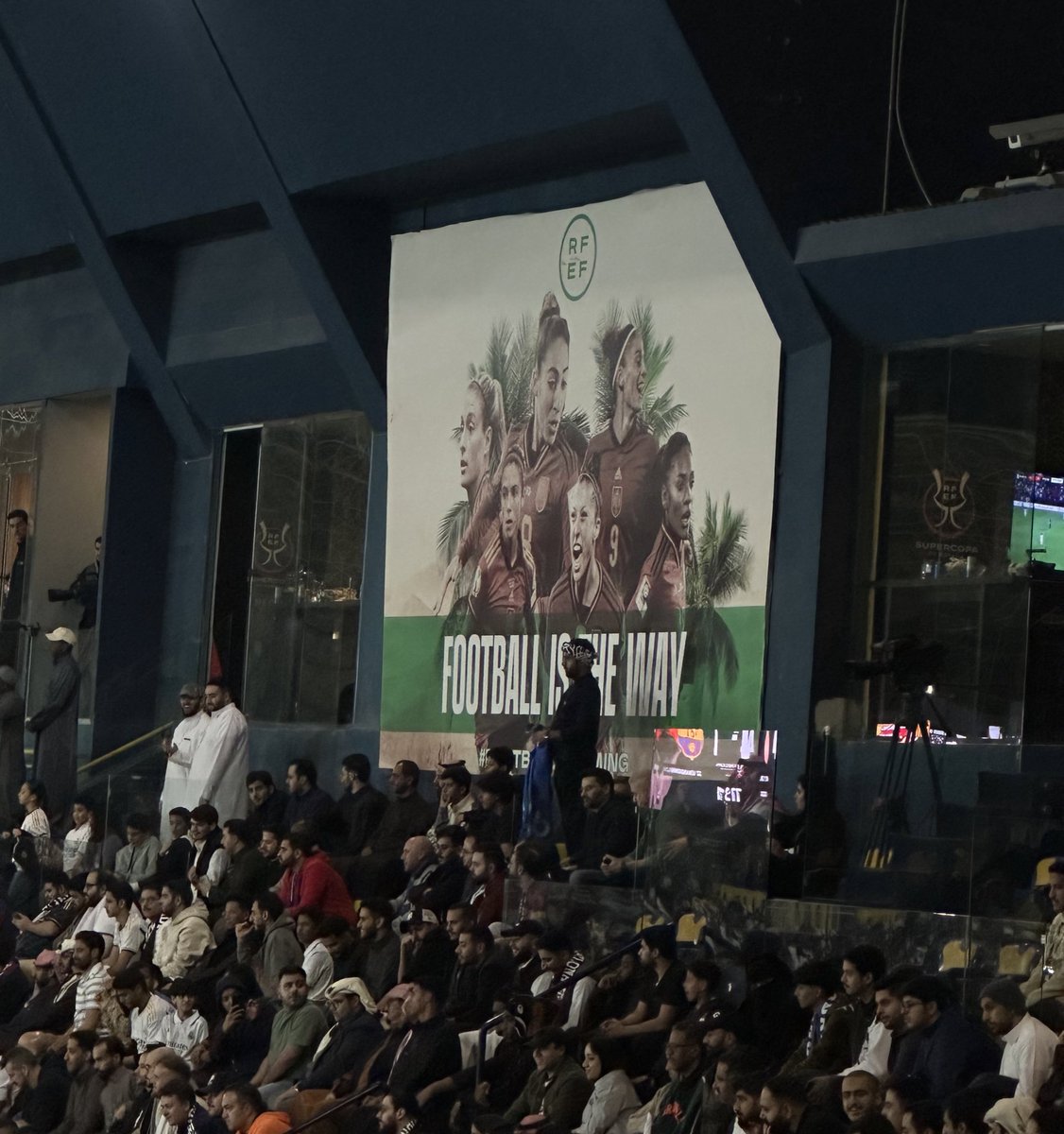 look what i spotted at the stadium for the super cup final