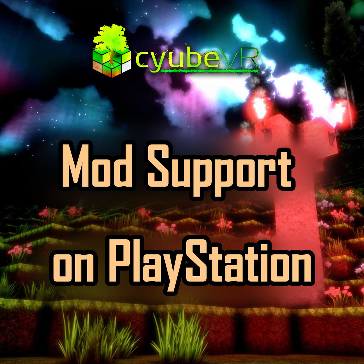 cyubeVR - Virtual Reality Voxel Game tweet media