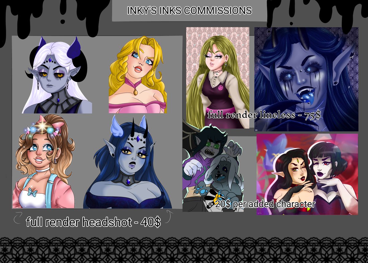 KennyDojin's tweet photo. New comm sheet up! 
(I only take cashapp) https://t.co/OLrd5FgUsI