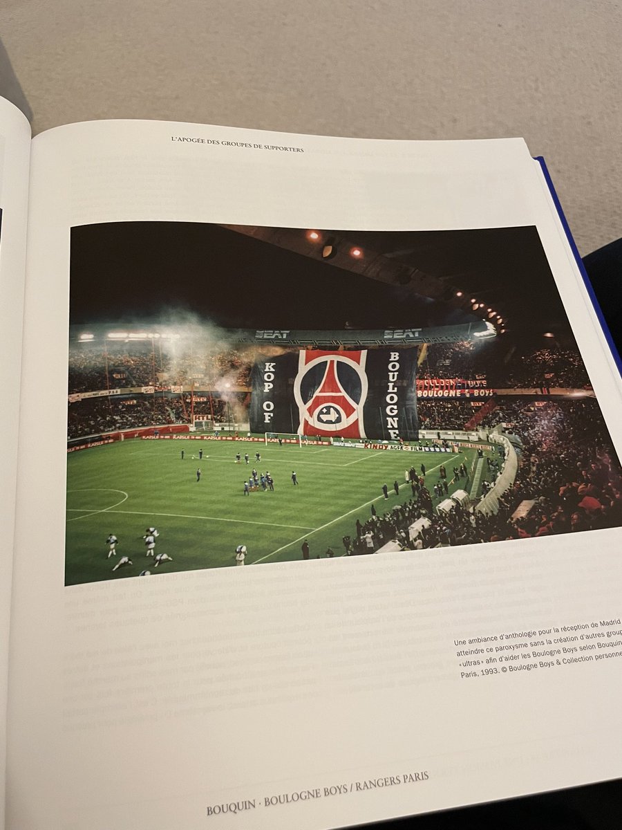 CPFC_GH's tweet photo. Probably the most random thing I’d ever add to my football collection, but I couldn’t say no to this 600 page book of photos and memoirs from members of the PSG Kop Of Boulogne. Absolutely stunning quality on the pictures, now I just need to load up duolingo and learn French 😂 https://t.co/evlCSUYT9F