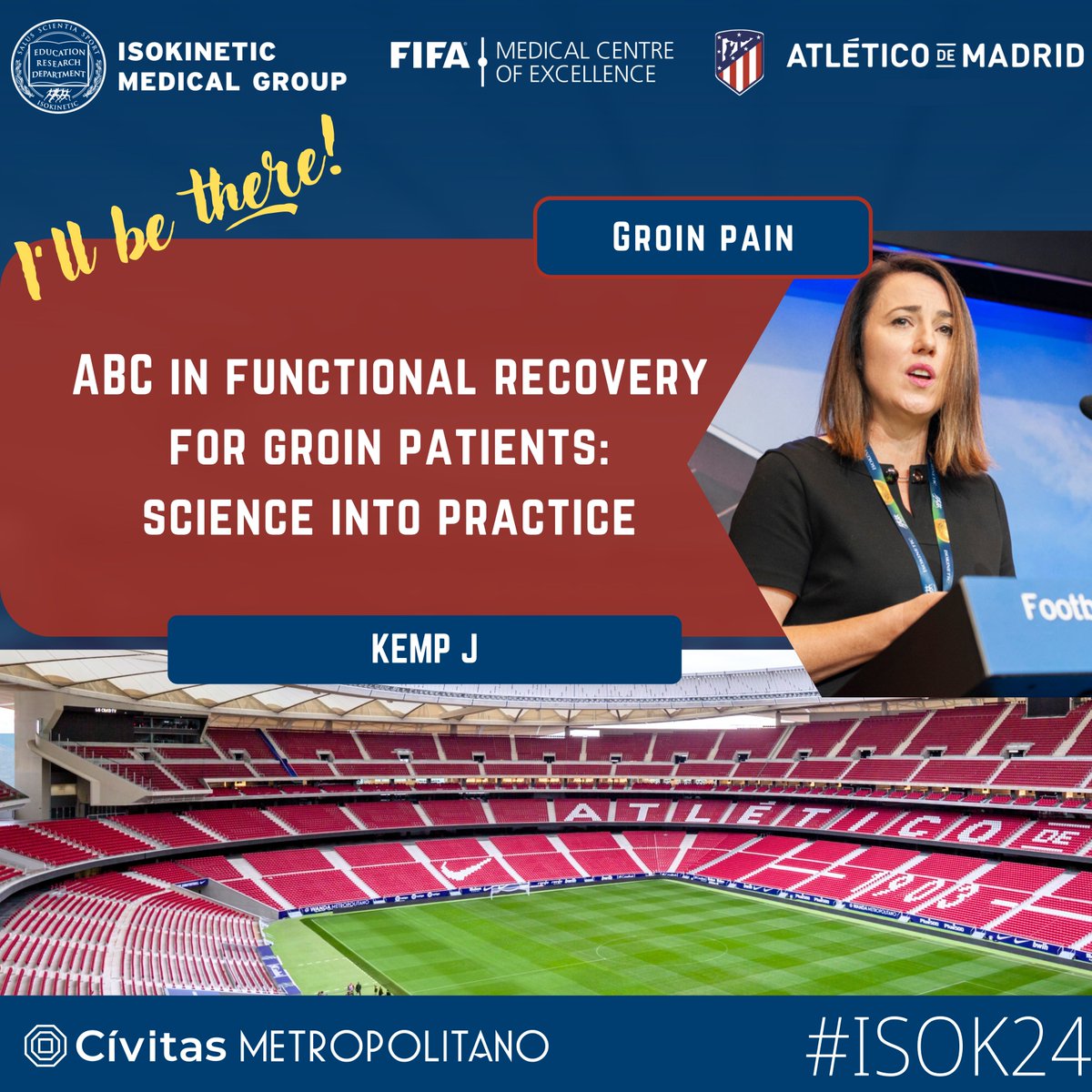 I am very excited to be going to Madrid in May! Hope to see you all there @footballmed @IsokineticMed
