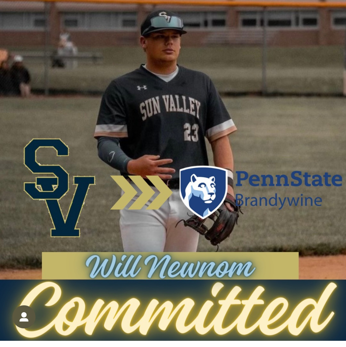 Next to join the 2024 class. We have Delco native 3B Will Newnom! 
Will will be joining us from Sun Valley High School in Aston,PA.
#BWINE2024
<a href="/Coach_Vin/">Vinny Gallo</a> <a href="/CoachNearey/">Dan Nearey</a>
