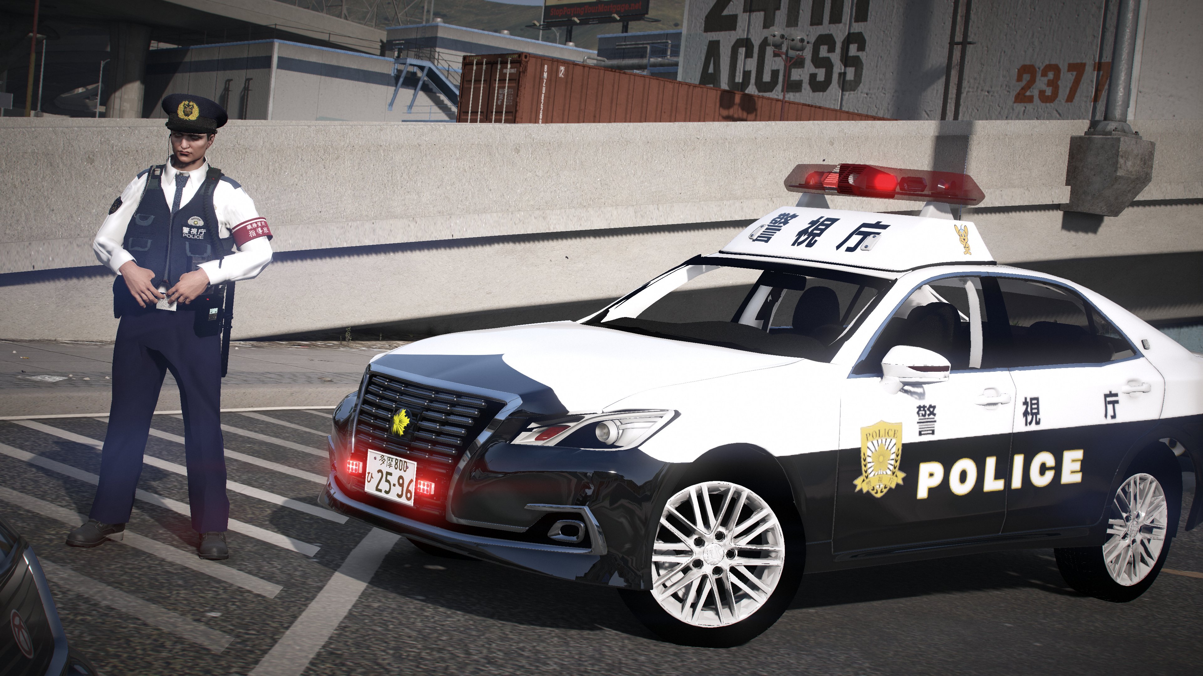 HESS  パトカー警察車輌 GTA5] E-Class Benz! Patrolling with the German police