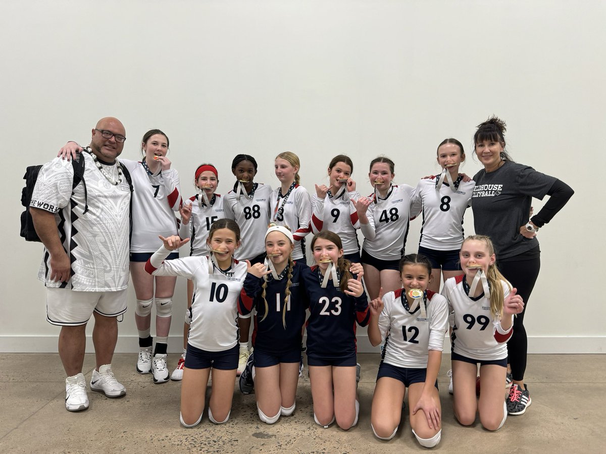 Earned that 🏆🥇today #clairebearwears9 #champions #volleyball
