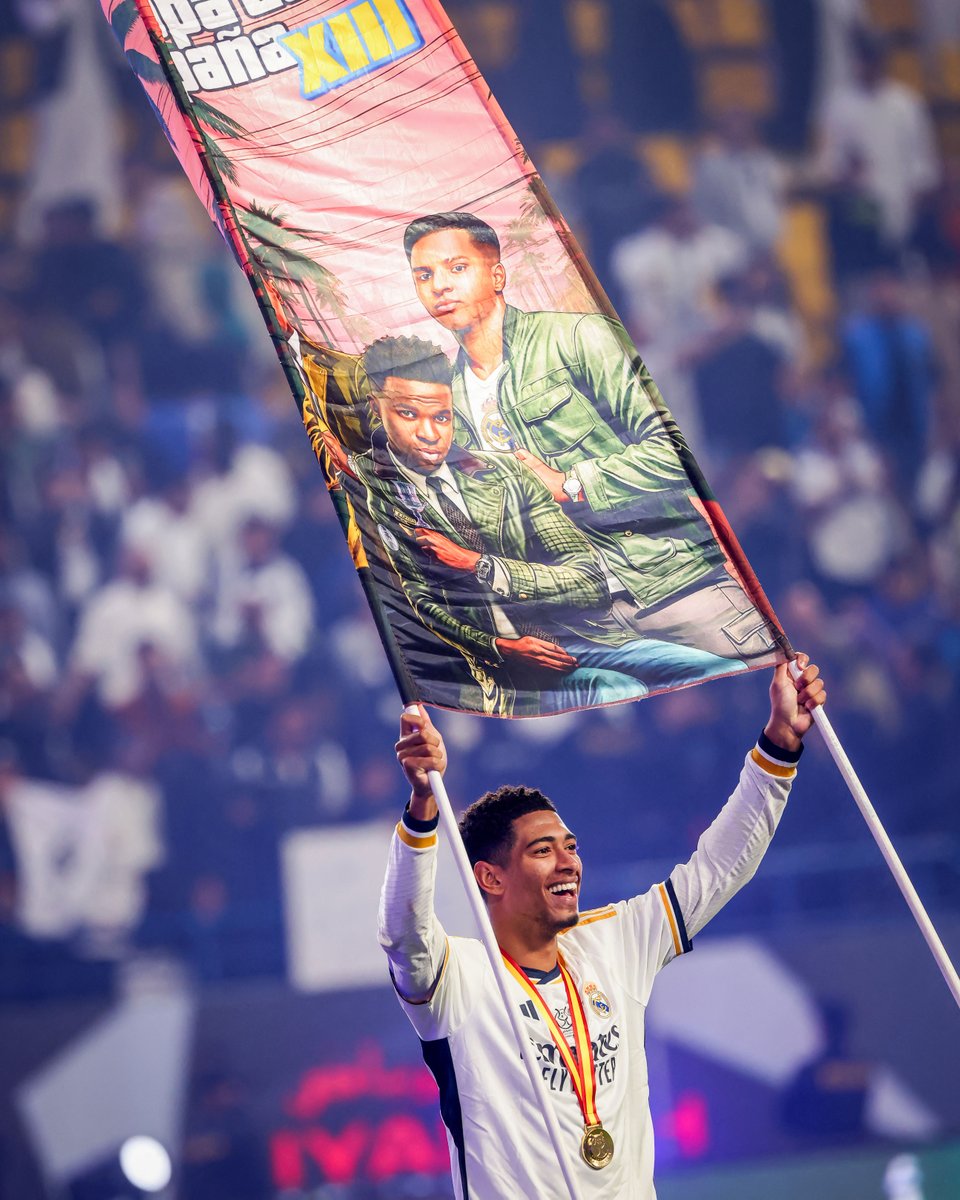 brfootball's tweet photo. This GTA fan banner of Jude, Vini and Rodrygo 🔥 https://t.co/HEE5nDrGUC