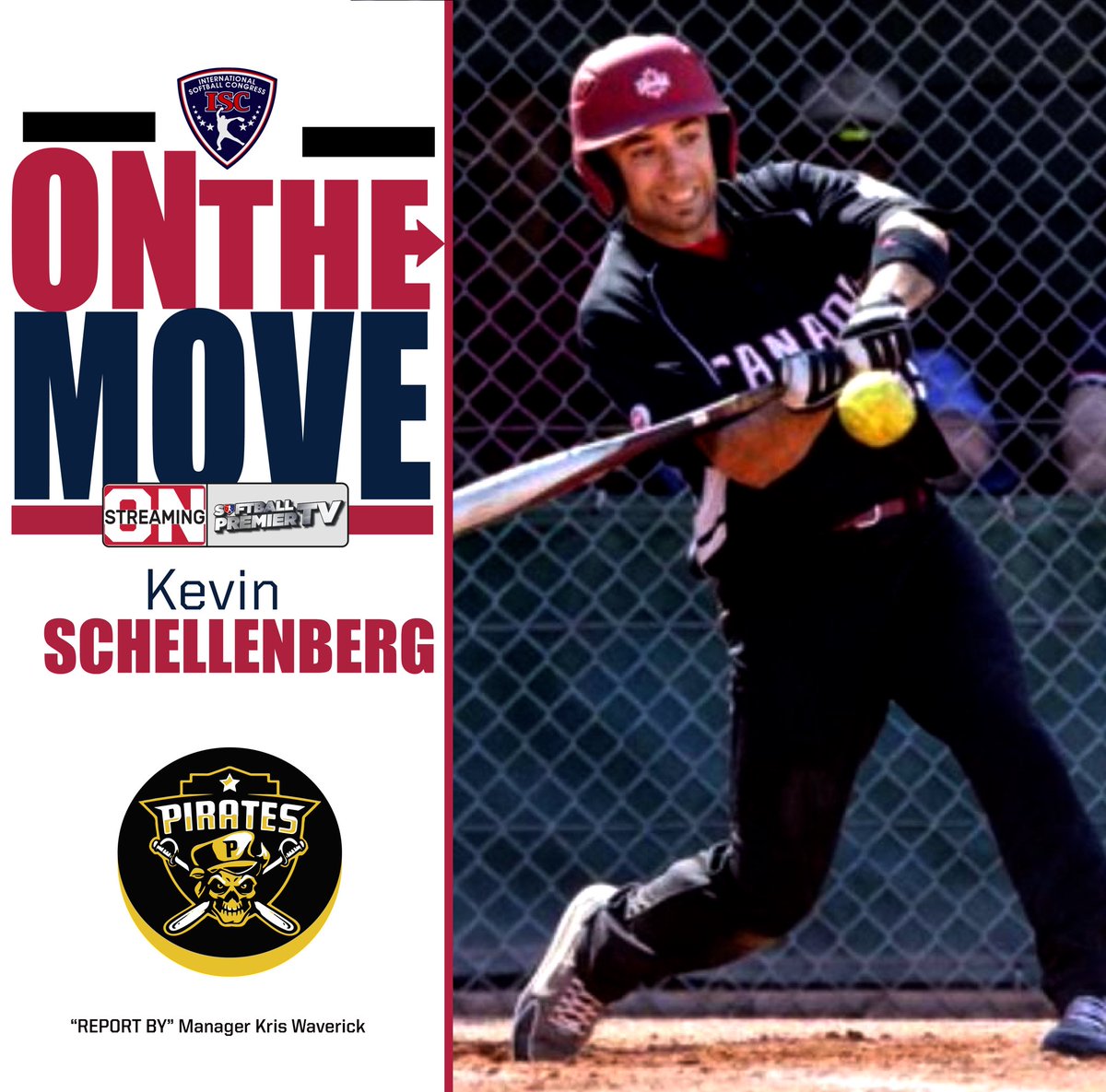 😱 🔥🚨#BreakingNews #ExclusiveNews🇺🇸🇨🇦 <a href="/ISCFastpitch/">ISCFastpitch</a> 
ON THE MOVE 🔛Kevin Schellenberg from 🇨🇦 Canada  
🔥Official Move : Grande Prairie Pirates 🏴‍☠️
REPORT INFO by manager Kris Waverick