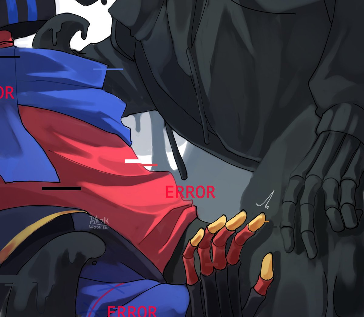 Water_suii's tweet photo. I'm not sus 👁️👁️
Why I feel like I didn't draw gay a long time but I do it everyday- 😳💦
#errornight #nighterror
Error - CrayonQueen
Nootmare - Jokublog
Yeah still request from many months ago- 😌 https://t.co/1fgVW9y97o