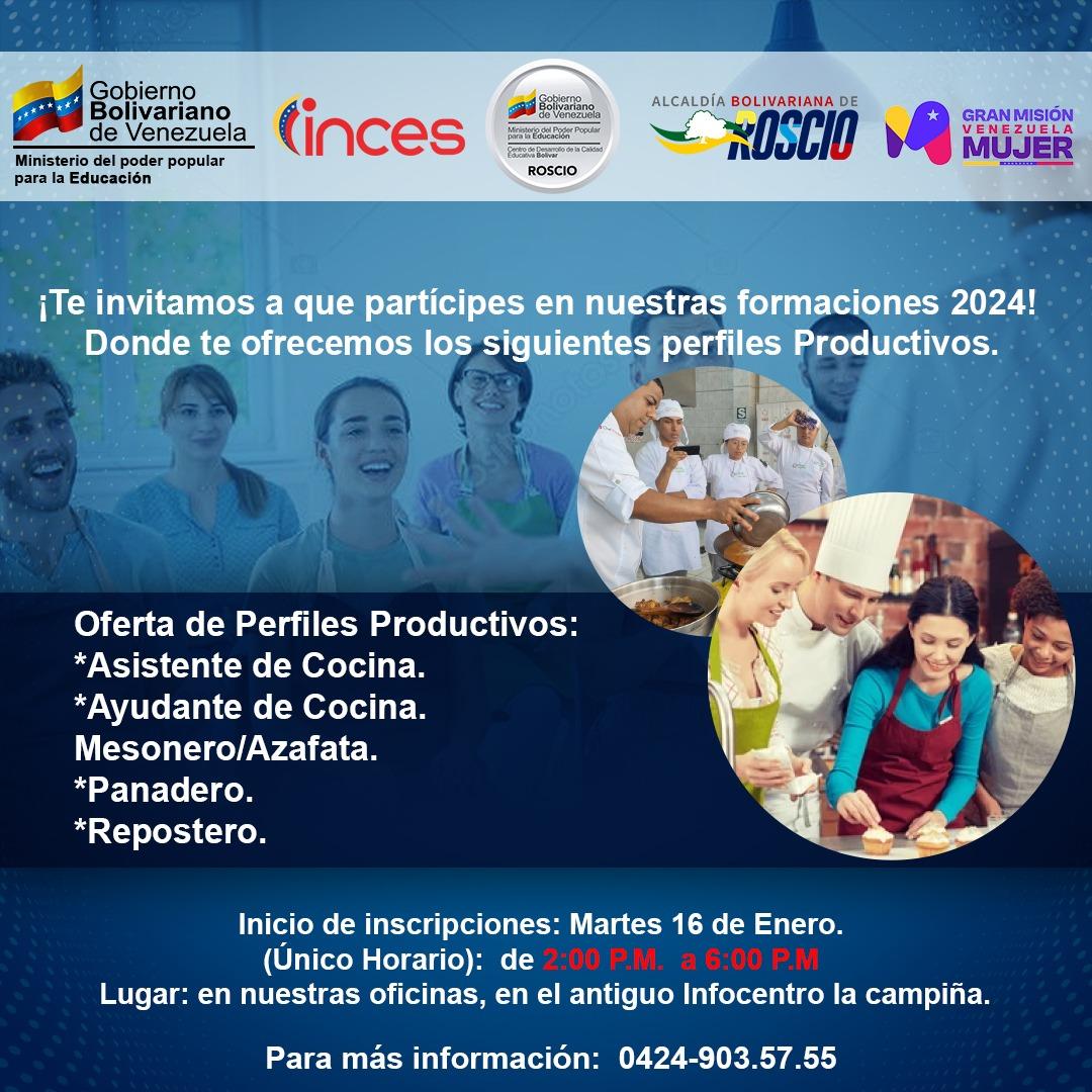 El Municipio Roscio #Bolivar desde el CDCE en conjunto a nuestro INCES Roscio trabajamos en pro del fortalecimiento del Plan Misión Venezuela Mujer @MPPEDUCACION <a href="/_LaAvanzadora/">Yelitze Santaella</a> <a href="/NicolasMaduro/">Nicolás Maduro</a> <a href="/Bolivar_Cdce/">CDCE_Bolívar</a>