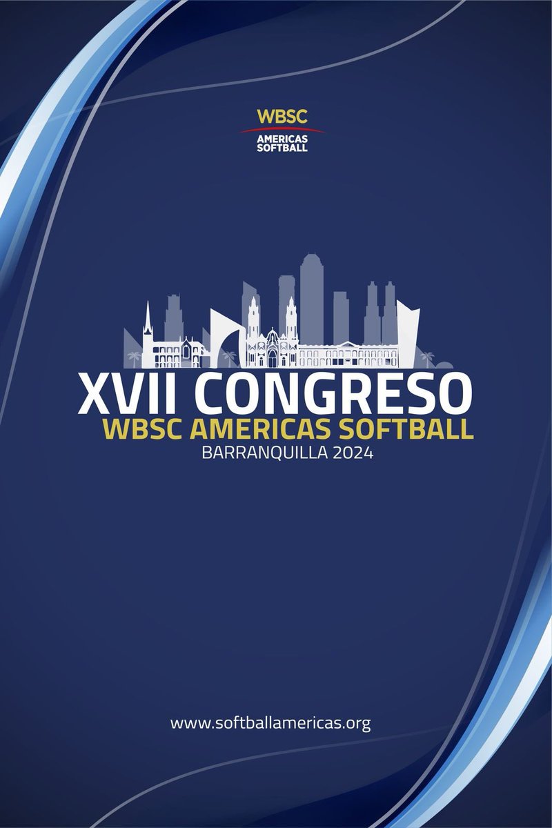 We present the visual image of our XVII Congress WBSC Americas Softball where the leaders of our national federations of the Americas meet for the continuation of the development and growth of our sports on the continent Place: Barranquilla, Colombia 🇨🇴 Date: Feb 2 to 4, 2024
