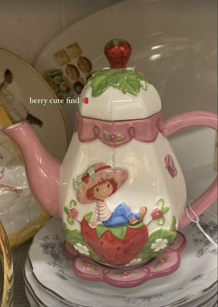 strawberry teapot