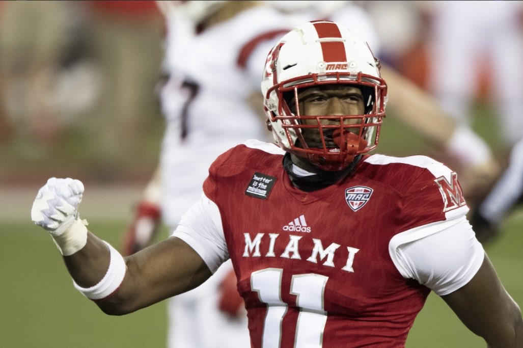 ty_watkins23's tweet photo. After an amazing Junior Day I am Extremely blessed to earn an OFFER from @MiamiOHFootball !! #MACCHAMPS #LOVEANDHONOR
@CoachBrown_DL @Martin_Miami_HC @CoachJMStevens @AllenTrieu @Rivals_Clint @MohrRecruiting @OhioPrepsRivals @AdamGorney https://t.co/Kj4BtfwSHV
