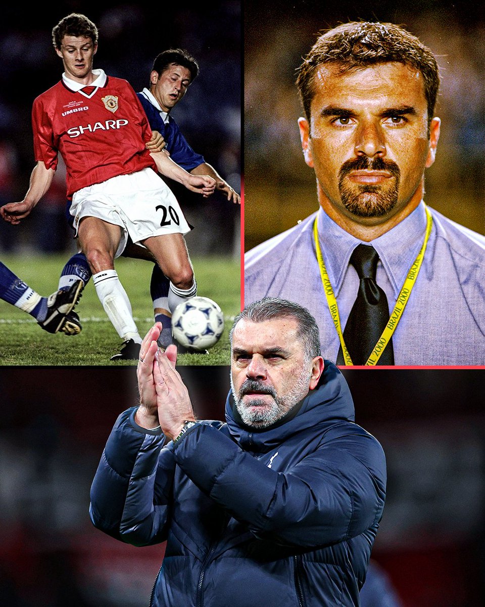 This week in 2000, Ange Postecoglou faced Manchester United with South Melbourne at the FIFA Club World Championship. 24 years on, he faced them faced them today in the Premier League at Old Trafford 🙌 His Spurs side team had 64% possession and came from behind twice to take a