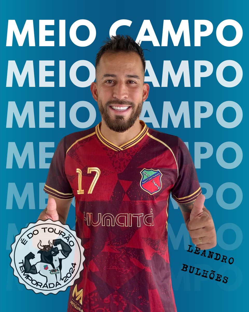 CONTRATO ASSINADO! 📝⚽️🇬🇲

O volante Leandro Bulhões é o novo reforço do Sport Clube Humaitá para a temporada 2024

O Tourão de Porto Acre vai para o 3º ano seguido de “calendário cheio”, com: Campeonato Acreano, Copa do Brasil, Copa Verde e Brasileirão Série D
#DalheTourão 🐂🇬🇲
