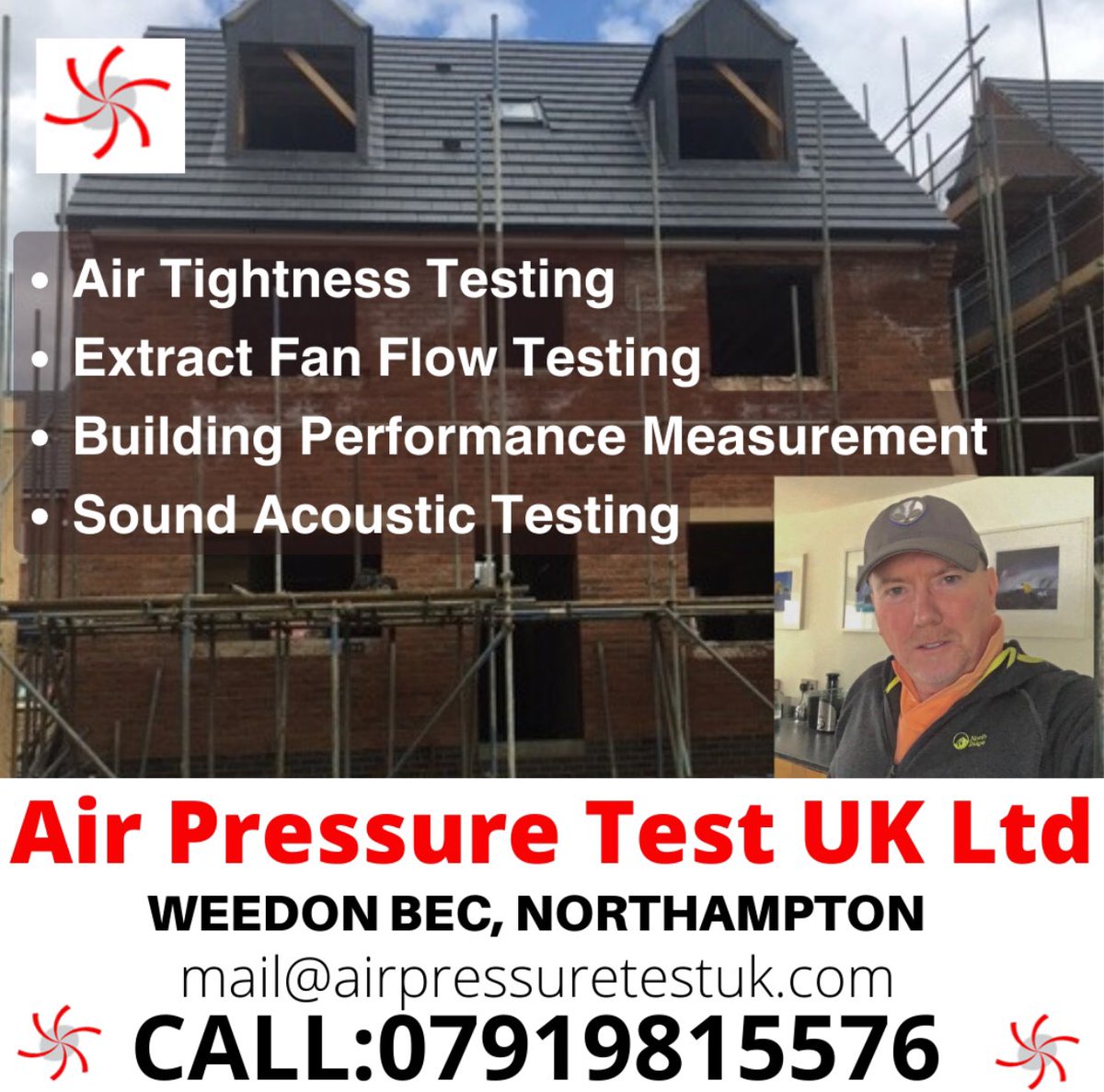 APTUKLTD's tweet photo. I’m amazed at the number of people that are terrified of sorting an Air Tightness Test on their New Build 🏡There really is no need to panic if you have considered air tightness from day 1. Whether or not you have considered air tightness you need a tester who can help. https://t.co/fWueT2sBHv