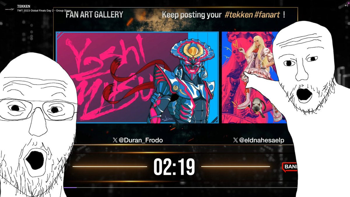 So sick to see that my Yoshimitsu piece was featured on the #TWTFinals stream!