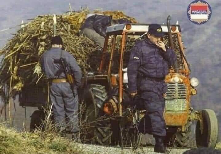 LatiiPetrPR's tweet photo. Brothers and sisters, this case is the massacre of Rakovina, this is how the #Serbian police killed my father and my two brothers, 10 years old and 12 years old, and on the tractor there is a man and a woman killed, 6 years without father and mother, this is the reason for my boycott of #Serbian products".From the survivor of the Rakovina massacre in #Kosovo, Izet Kelmendi ⬇️