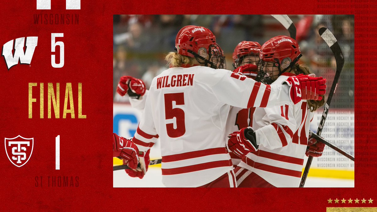 Final in Madison! #Badgers 5 Tommies 1