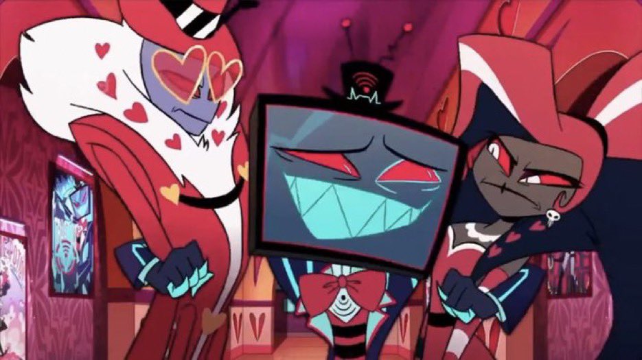 Daily_VVV's tweet photo. #DailyVees ✨something about the night changing… 
#velvette #vox #valentino #hazbinhotel #voxval #staticmoth https://t.co/igvveOzZ1W