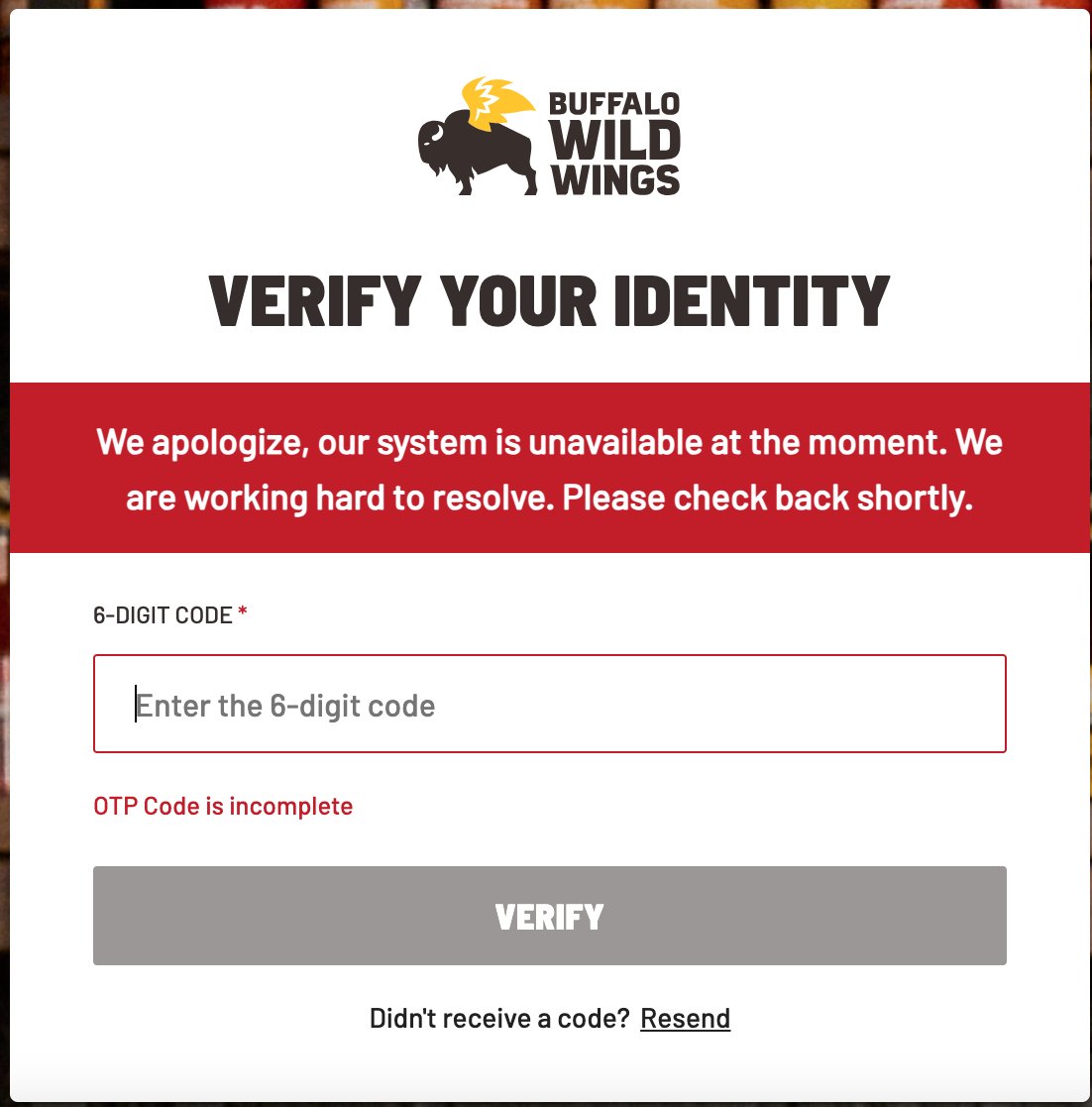 Fetz76's tweet photo. @BWWings Every time I go to order Bdubs for the fam something doesn't work.  And when I say every time....I mean every time.  We may need to give @WingsAndRings a try. https://t.co/lozYAsL9Mu