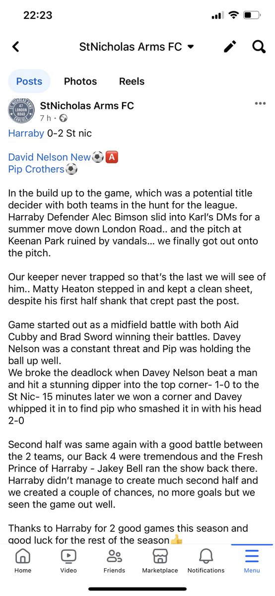 St Nicholas arms FC tweet media