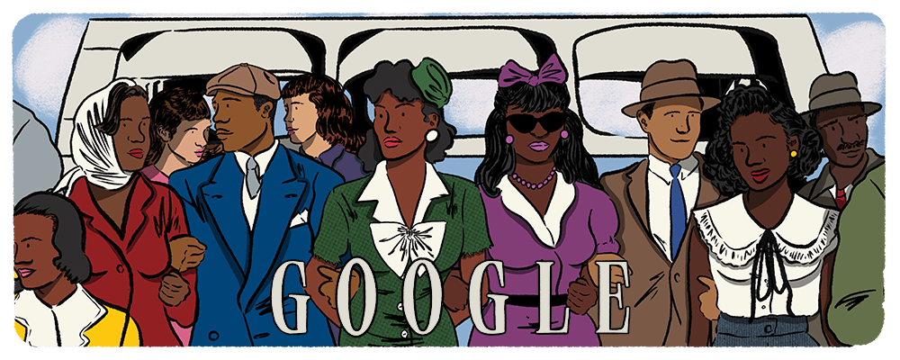 Today's #MLK #GoogleDoodle features the impactful Selma to Montgomery march led by Dr. Martin Luther King Jr. We remember Dr. King for his vision and leadership in the civil rights movement → goo.gle/48w4hlJ 🎨: @french75studios